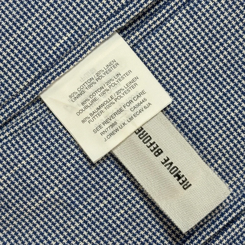 J.Crew Ludlow Blazer Men's 36R Blue Cotton Linen Somelos Portugal Sport Coat